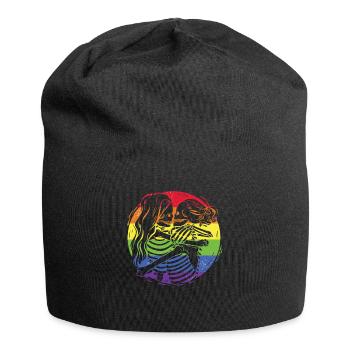 Lesben Gay Pride Bisexuell - Jersey-Beanie - Schwarz - Vorne