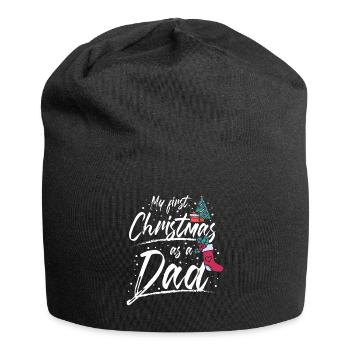 First christmas as a dad - Jersey-Beanie - Schwarz - Vorne
