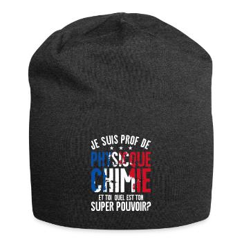Je Suis Prof De Physique Chimie Et Toi Professeur - Jersey-Beanie - Anthrazit - Vorne