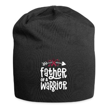 Father Of A Warrior Vascular Malformation - Jersey Beanie - black - Front