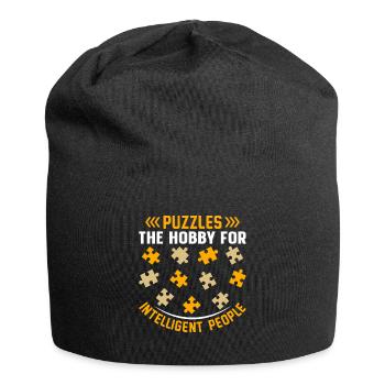 Lustiges Wortspiel Milchziegen Bauernhof Ziegenfar - Jersey-Beanie - Schwarz - Vorne