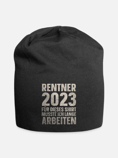 Rentner 2023 Ruhestand - Jersey-Beanie - Schwarz