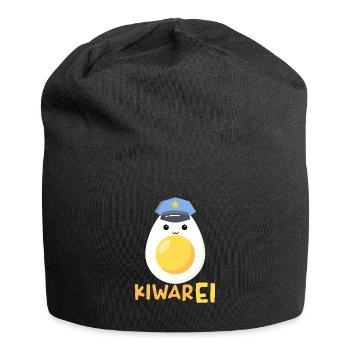 Kiwarei Österreich Polizei lustiges Ei Kostüm - Jersey-Beanie - Schwarz - Vorne