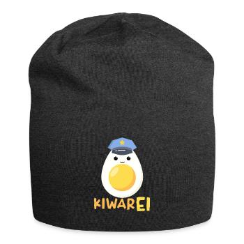 Kiwarei Österreich Polizei lustiges Ei Kostüm - Jersey-Beanie - Anthrazit - Vorne