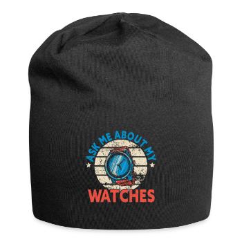 Watch Collector Watch Watchmaker - Jersey Beanie - black - Front