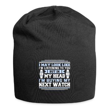 Watch Collector Watch Watchmaker - Jersey Beanie - black - Front