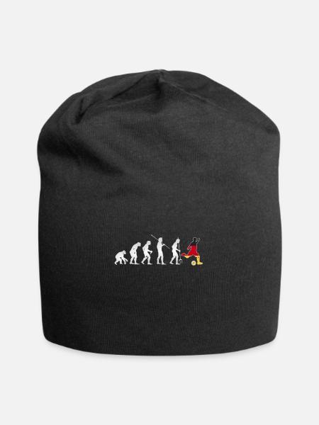 Evolution Deutschland Fussball Spieler Fussballer - Jersey-Beanie - Schwarz