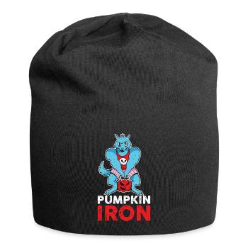 Pumpkin Iron Pumpkin Gift - Jersey Beanie - black - Front