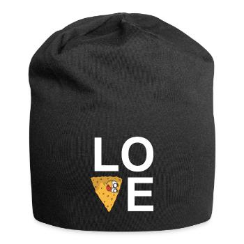 Nacho Lover Nacho Geschenk Mexikanisches Essen - Jersey-Beanie - Schwarz - Vorne