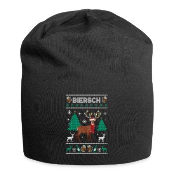 Noël Biersch Rudolf Affreux Cerf de Noël - Bonnet en jersey - noir - Devant