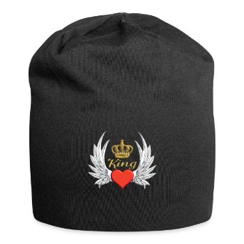 Dire le design pour le partenaire aime - Bonnet en jersey - noir - Devant