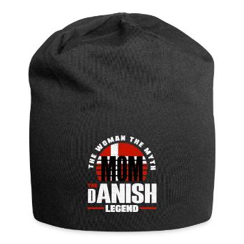 Denmark Danish Denmark Flag Mother - Jersey Beanie - black - Front