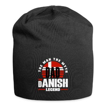 Denmark Danish Denmark Flag Father - Jersey Beanie - black - Front