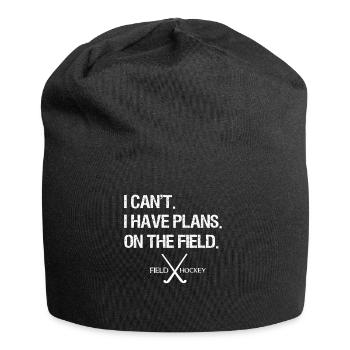 Feldhockey Geschenkidee Für Feldhockeyspieler - Jersey-Beanie - Schwarz - Vorne