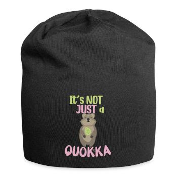 Ce n’est pas seulement un Quokka / Grinsendes Quokka - Bonnet en jersey - noir - Devant