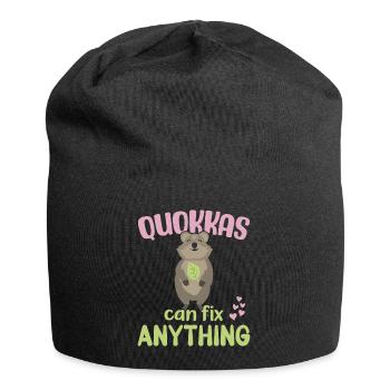 Quokkas peut tout réparer - Sourire Quokka - Bonnet en jersey - noir - Devant