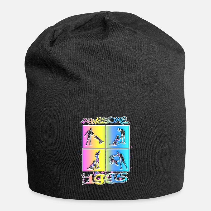 Awesome since 1995. Agility, Hundetraining - Jersey Beanie - black