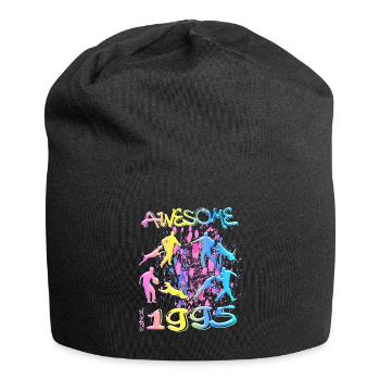 Génial depuis 1995. Agilité, Hundetraining - Bonnet en jersey - noir - Devant