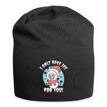 Halloween Scary Christmas Horror Fan Scary Snowman - Jersey Beanie - black - Front
