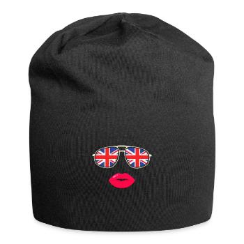 United Kingdom UK England Grossbritannien Geschenk - Jersey-Beanie - Schwarz - Vorne