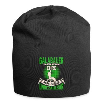 Galabauer ist eine Ehre Gartenbau Galabau - Jersey-Beanie - Schwarz - Vorne