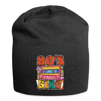 Women 80s girl 80s Themes Party Vintage 1980s - Jersey Beanie - black - Front