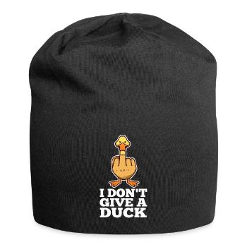 I Don't Give A Duck - Jersey Beanie - black - Front
