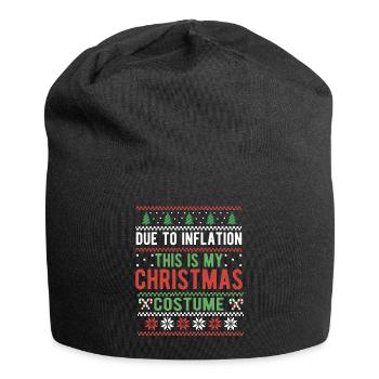 En raison de l’inflation pulls de Noël drôle de Noël - Bonnet en jersey - noir - Devant