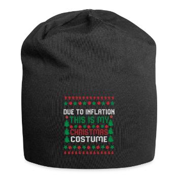 En raison de l’inflation pulls de Noël drôle de Noël - Bonnet en jersey - noir - Devant