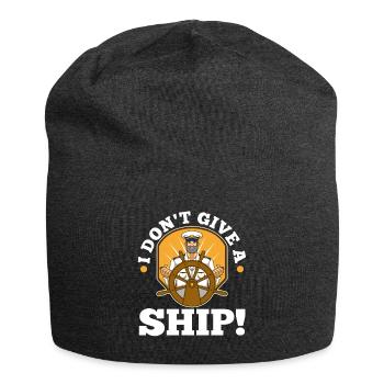 I don't give a ship - Jersey-Beanie - Anthrazit - Vorne