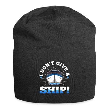 I don't give a ship - Jersey-Beanie - Anthrazit - Vorne