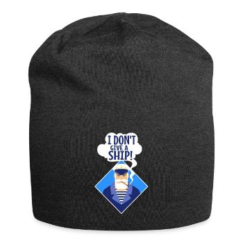 I don't give a ship - Jersey-Beanie - Anthrazit - Vorne