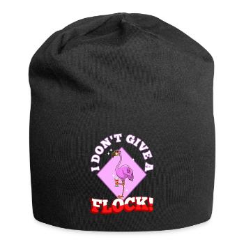 I don't give a flock - Jersey-Beanie - Schwarz - Vorne