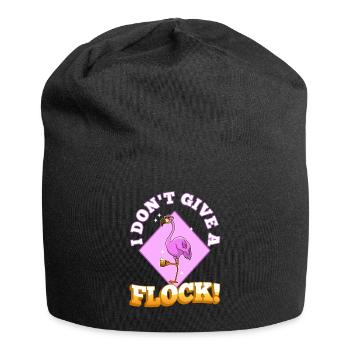 I don't give a flock - Jersey-Beanie - Schwarz - Vorne