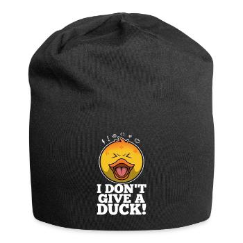 I Don't Give A Duck - Jersey Beanie - black - Front