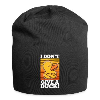 I Don't Give A Duck - Jersey Beanie - black - Front