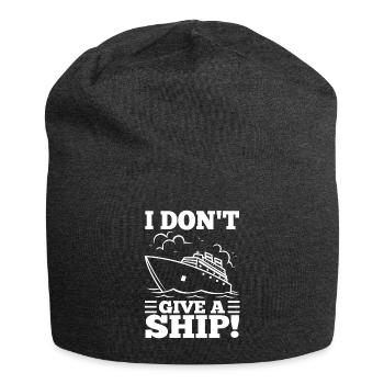 I don't give a ship - Jersey-Beanie - Anthrazit - Vorne