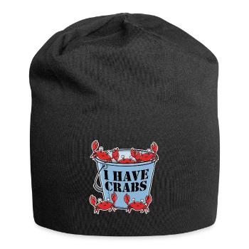 I Have Crabs Crab Gift - Jersey Beanie - black - Front