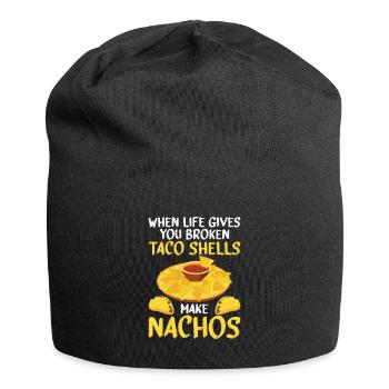 Nacho Lover Nacho Gift Mexican Food - Jersey Beanie - black - Front