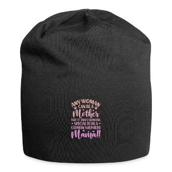 German Shepherd Mother - Jersey Beanie - black - Front