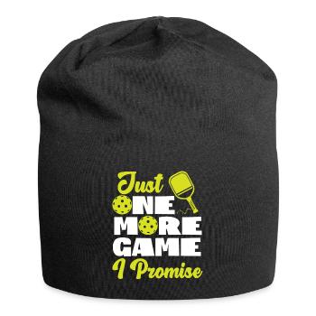 Pickleball Just One More Game I - Jersey Beanie - black - Front