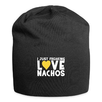 Nacho Lover Nacho Gift Mexican Food - Jersey Beanie - black - Front