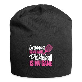 Pickleball Grandma Grandma Is My - Jersey-Beanie - Schwarz - Vorne