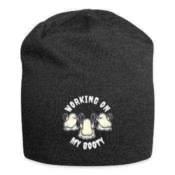 Working On My Booty Geist Geschenk - Jersey-Beanie - Anthrazit - Vorne