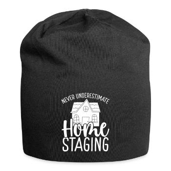 Home Stager Never underestimate Home Staging - Jersey Beanie - black - Front