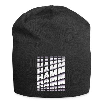 Hamm Germany City Font Skyline Home - Jersey Beanie - charcoal grey - Front