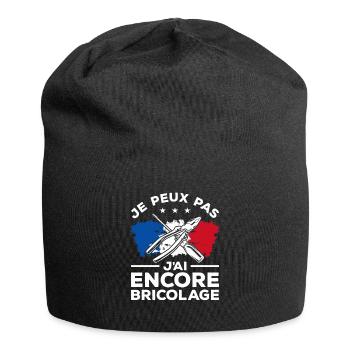 Je Peux Pas J'ai Encore Bricolage Bricoleur - Jersey-Beanie - Schwarz - Vorne