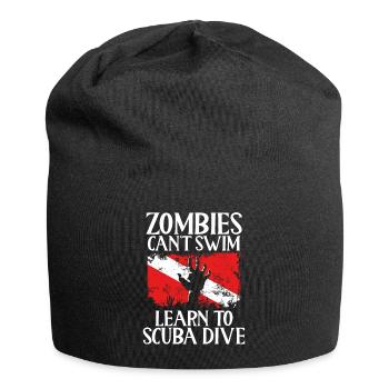 Zombies Können Nicht Schwimmen Lernen, - Jersey-Beanie - Schwarz - Vorne