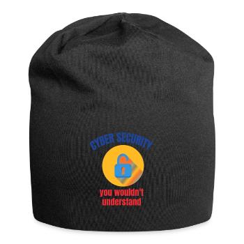 Cybersecurity - IT Security Computer Scientist - Jersey Beanie - black - Front