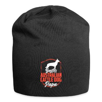 Australian Cattle Dog Papa Treibhund - Jersey-Beanie - Schwarz - Vorne